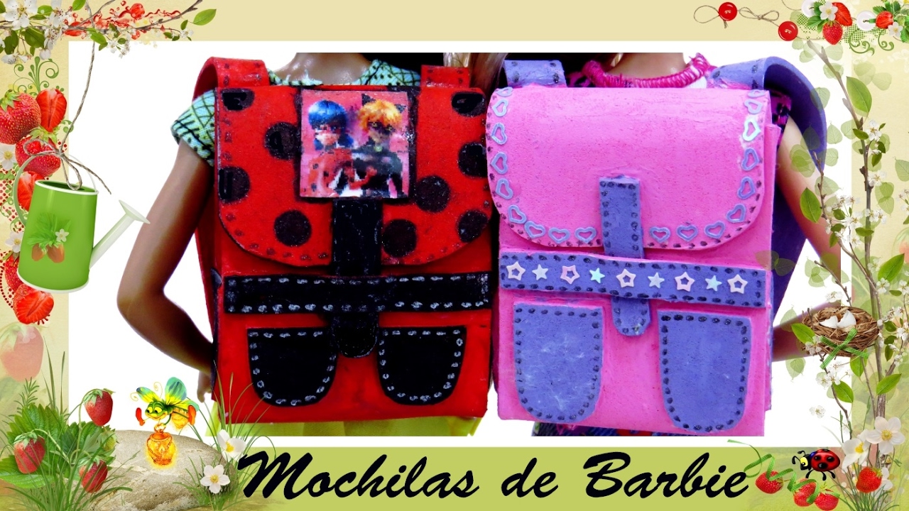 Mochila da Ladybug para Barbie e Amigas Usando E.V.A.
