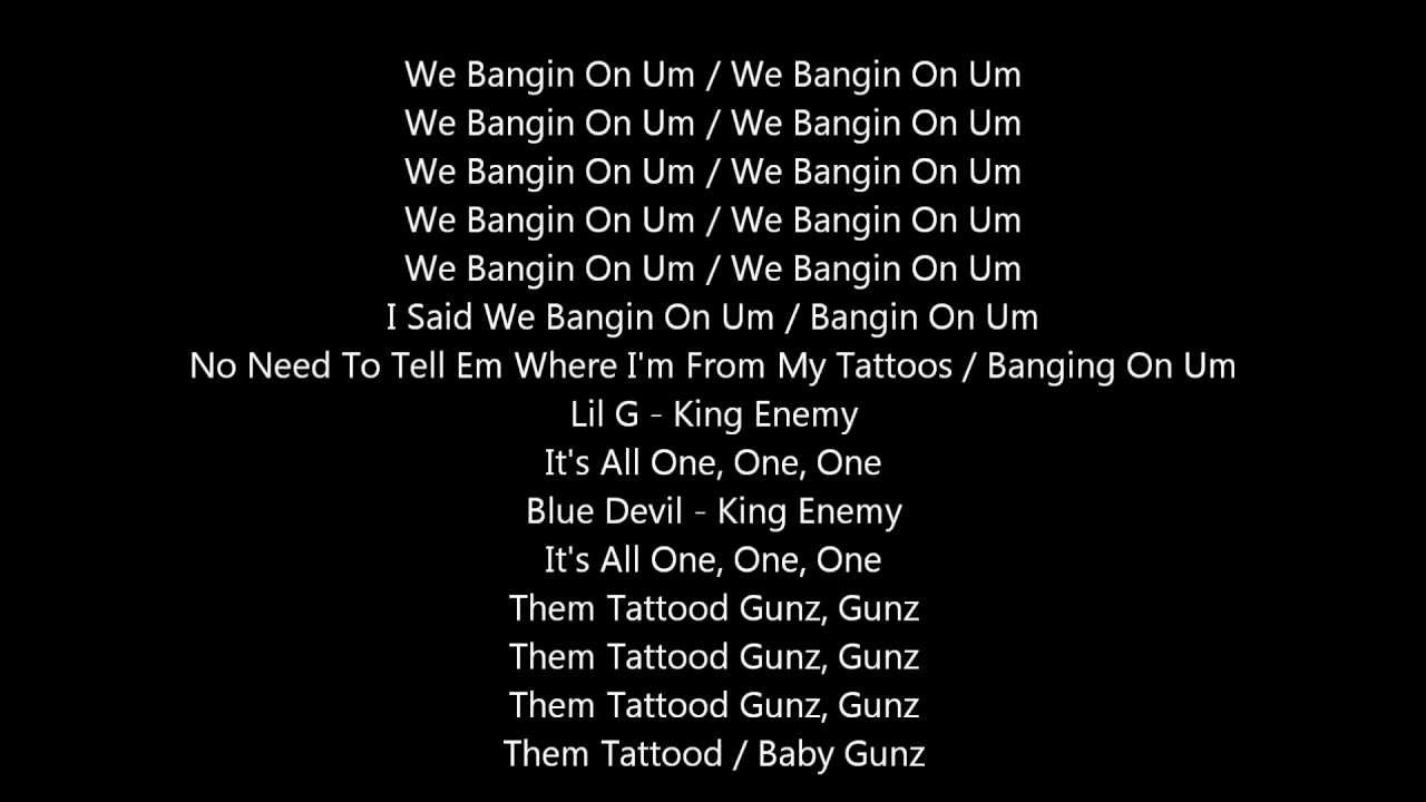 Bangin On Um(Em) Lyrics-Lil G ft. Baby Gunz