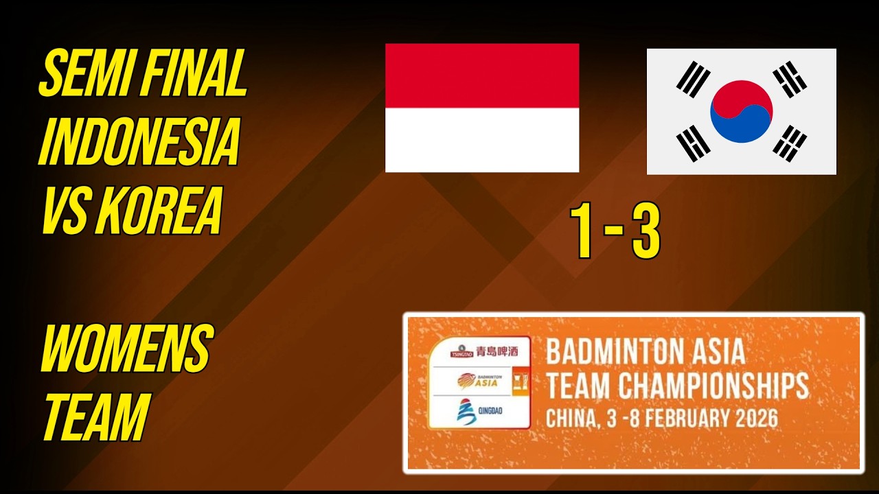 Indonesia vs Korea | SF Womens Team BATC 2026 | Live Badminton Reaction