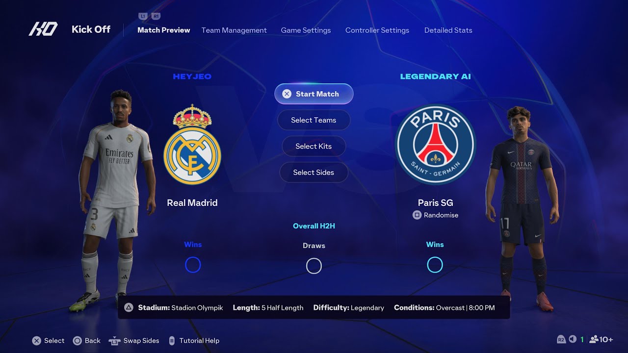 FC 26 (Competitive Gameplay) Real Madrid v PSG ( PS5 PRO)