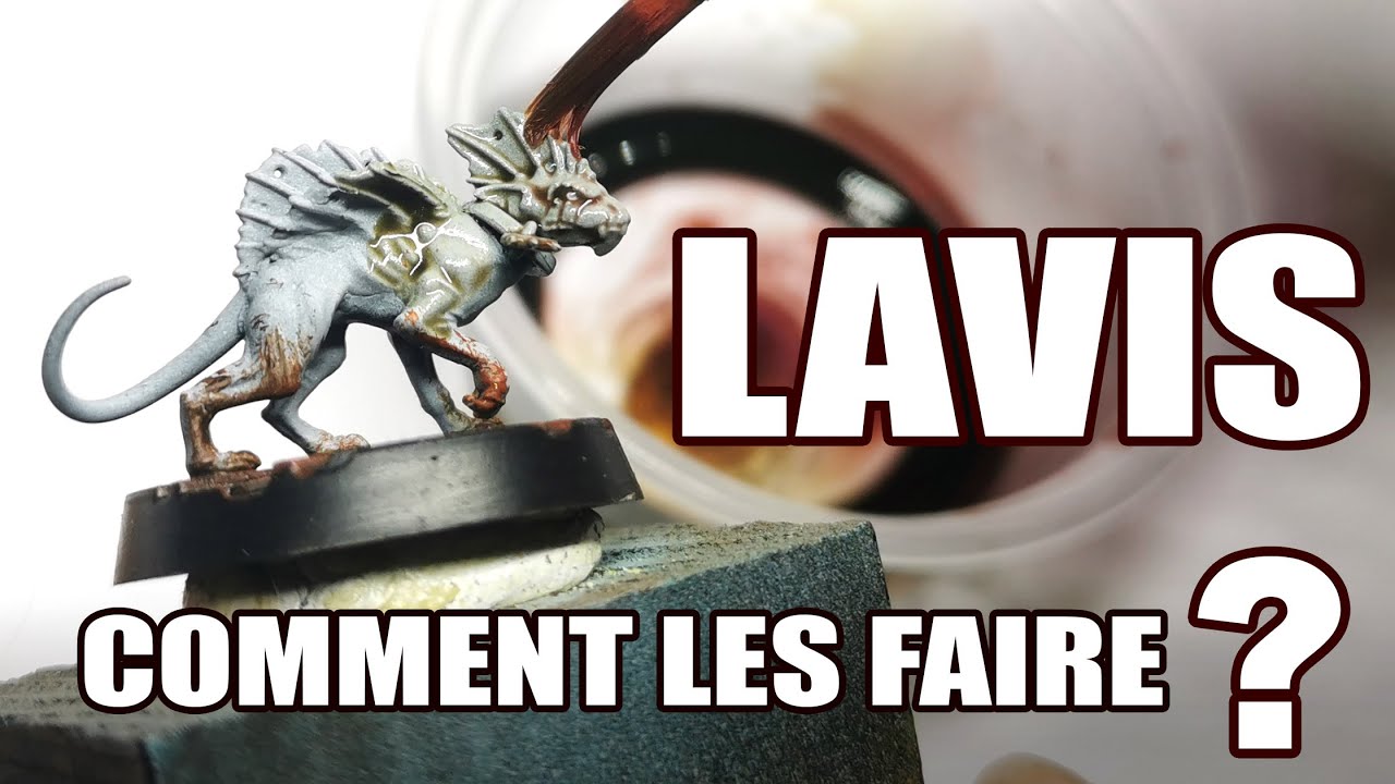 FAIRE UN LAVIS POUR FIGURINE | Tuto A à Z