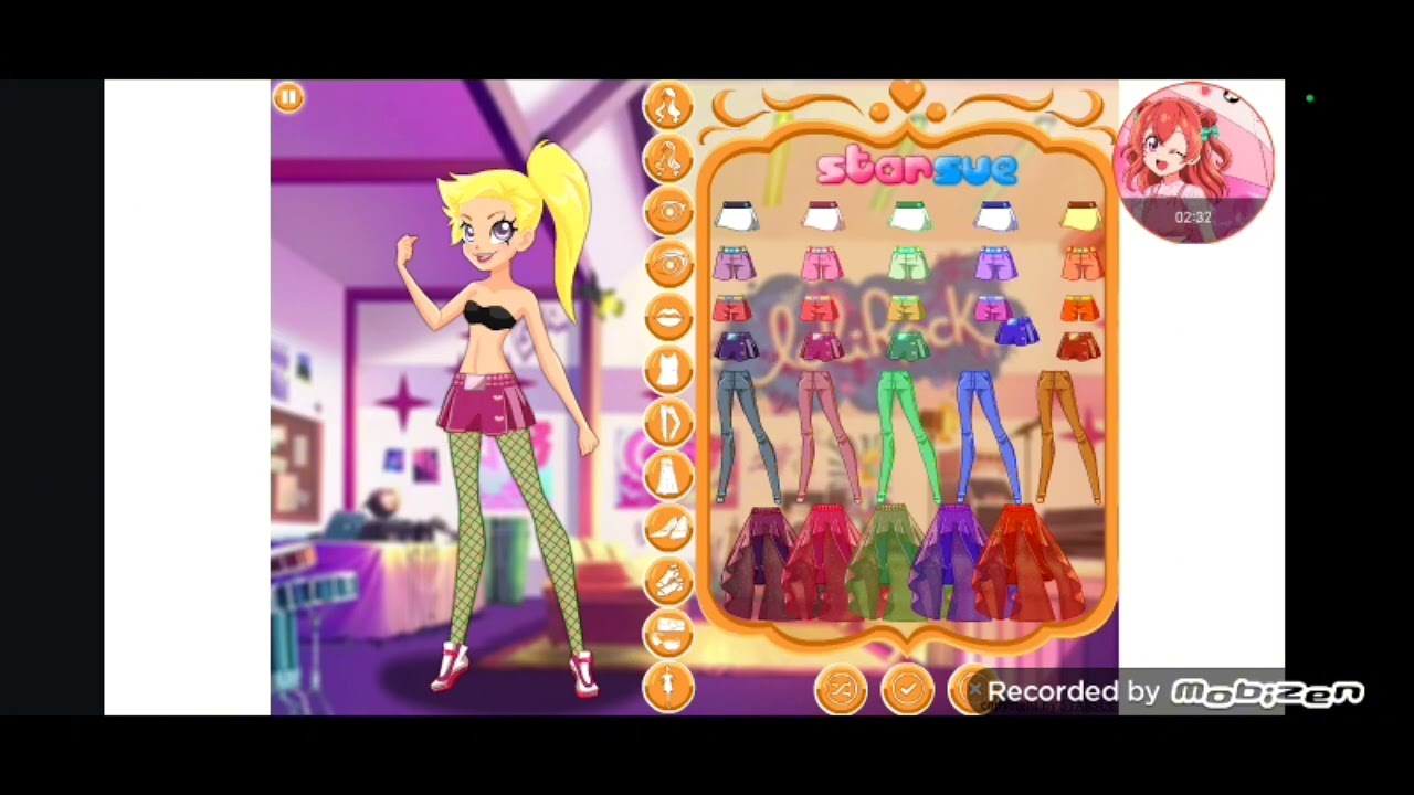 Introduction of games LoliRock dress up Star Sue on Android phone (Iris, Talia, Auriana, Lyna. Etc.)
