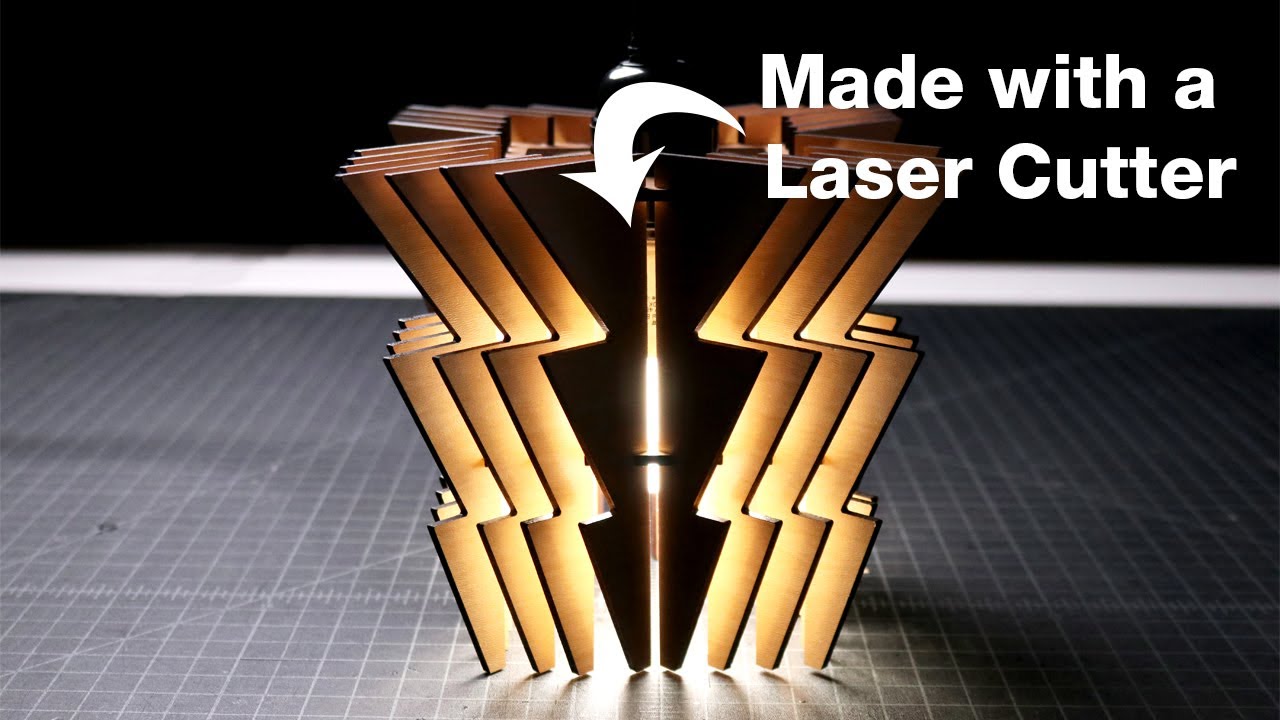 Titantic Museum Inspired Lamp Made with a Laser Cutter