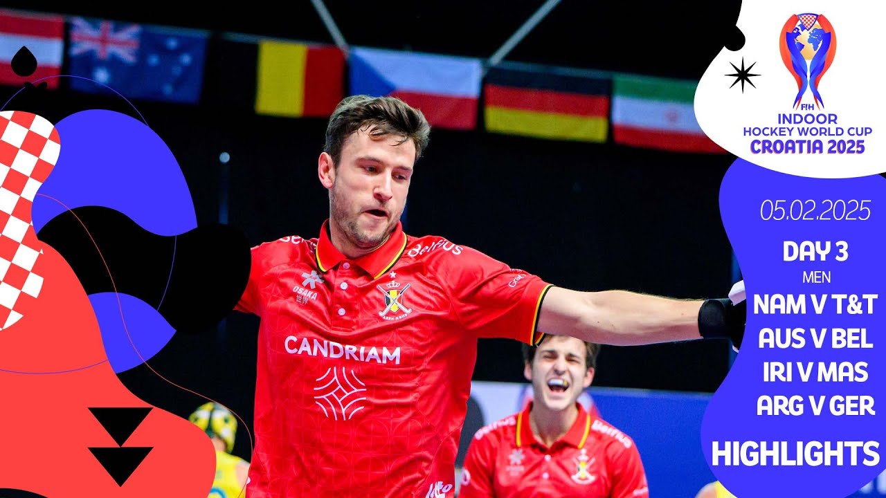 FIH Hockey Indoor World Cup Croatia 2025 - Highlights - Day 3 - Men's games