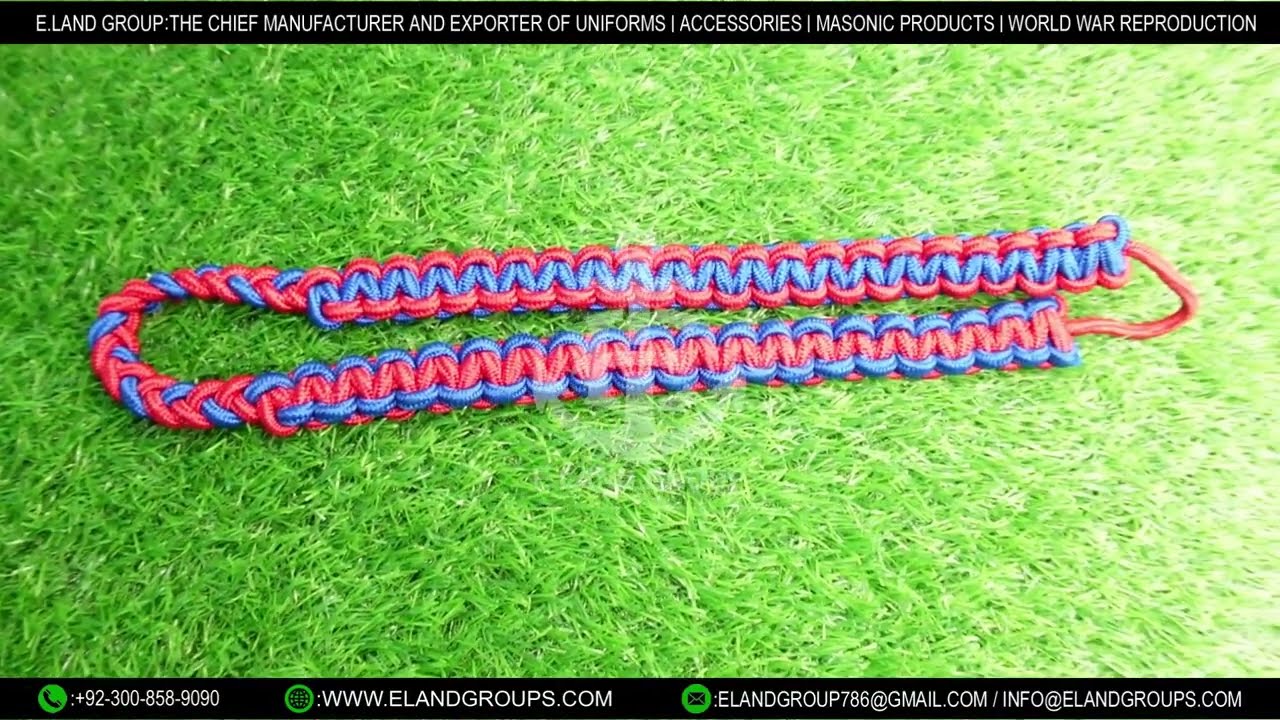 Wholesale Shoulder Cord Red Blue, ARMY Shoulder Cord, Uniform Shoulder Cord