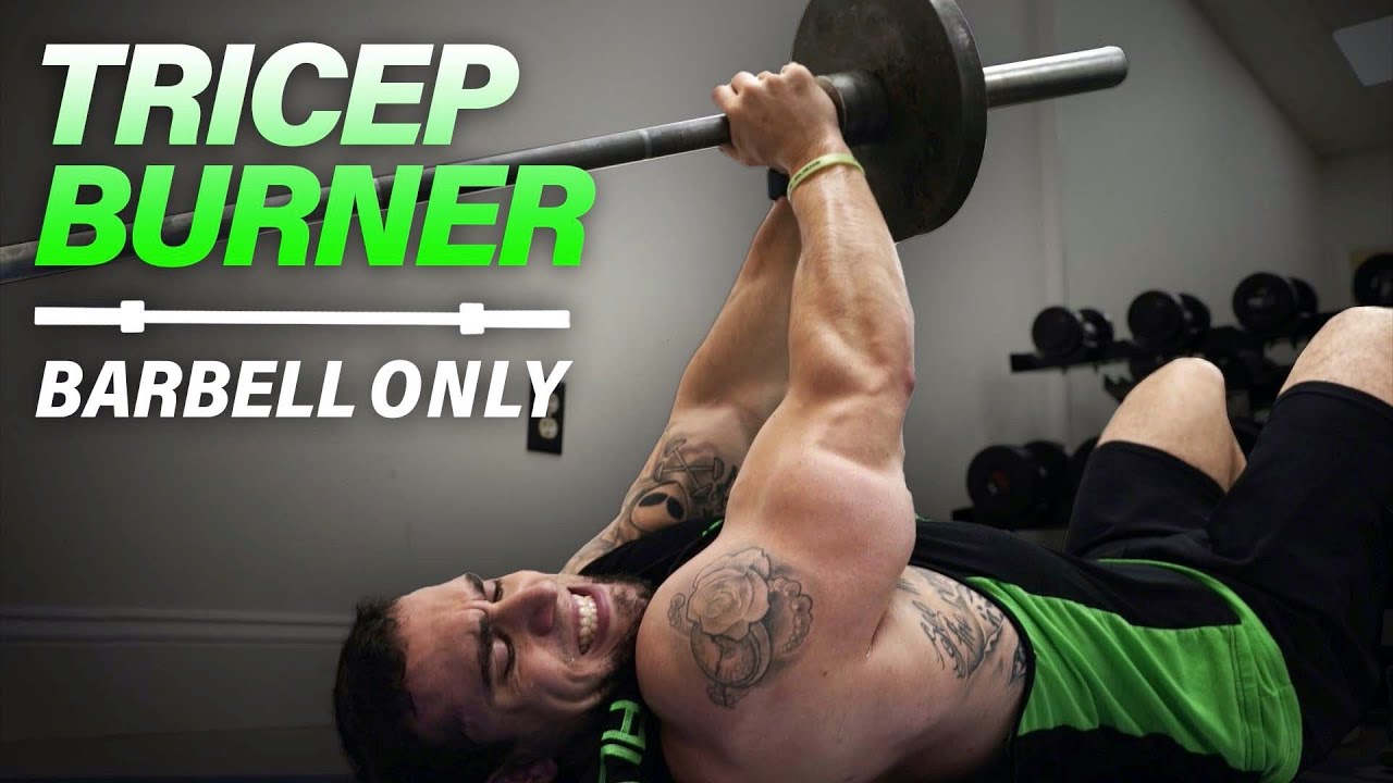Barbell Tricep Workout At Home to Get Ripped!