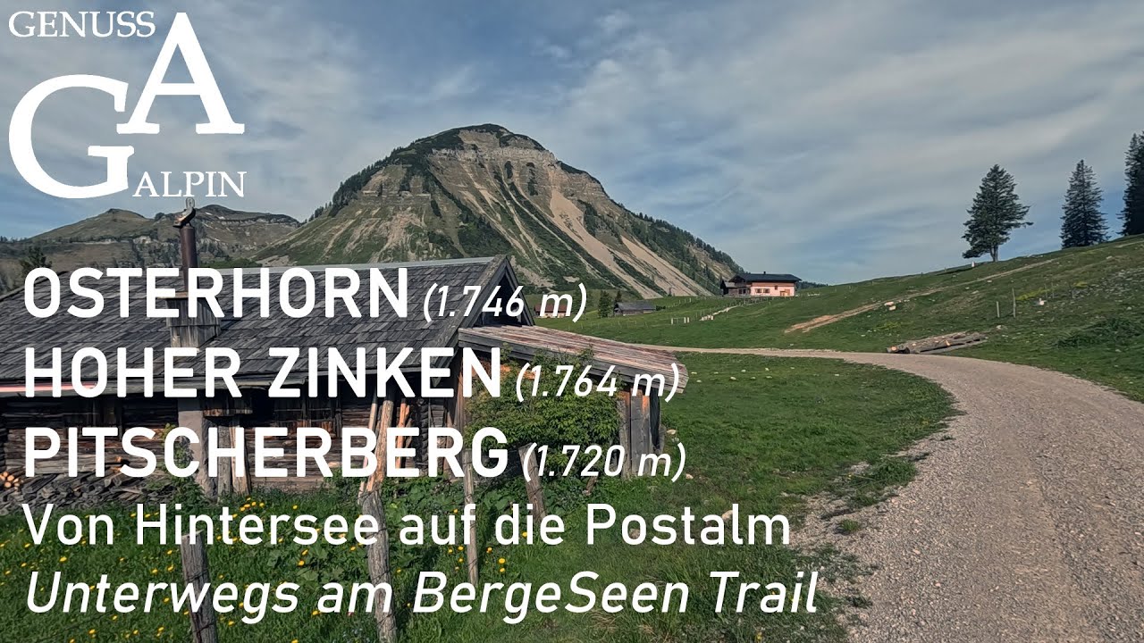 Osterhorn (1.746 m), Hoher Zinken (1.764 m) & Pitscherberg (1.720 m) - Von Hintersee auf die Postalm