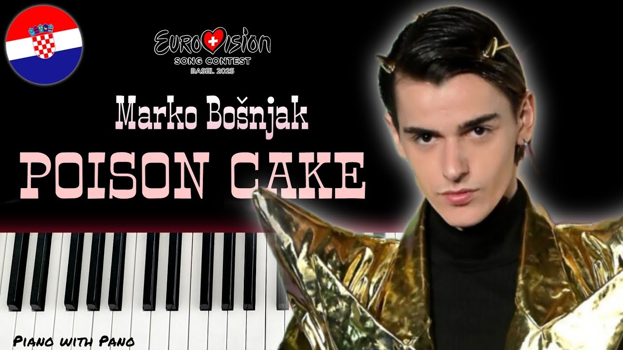 Marko Bošnjak - Poison Cake | Croatia 🇭🇷 | Piano Cover | Eurovision 2025