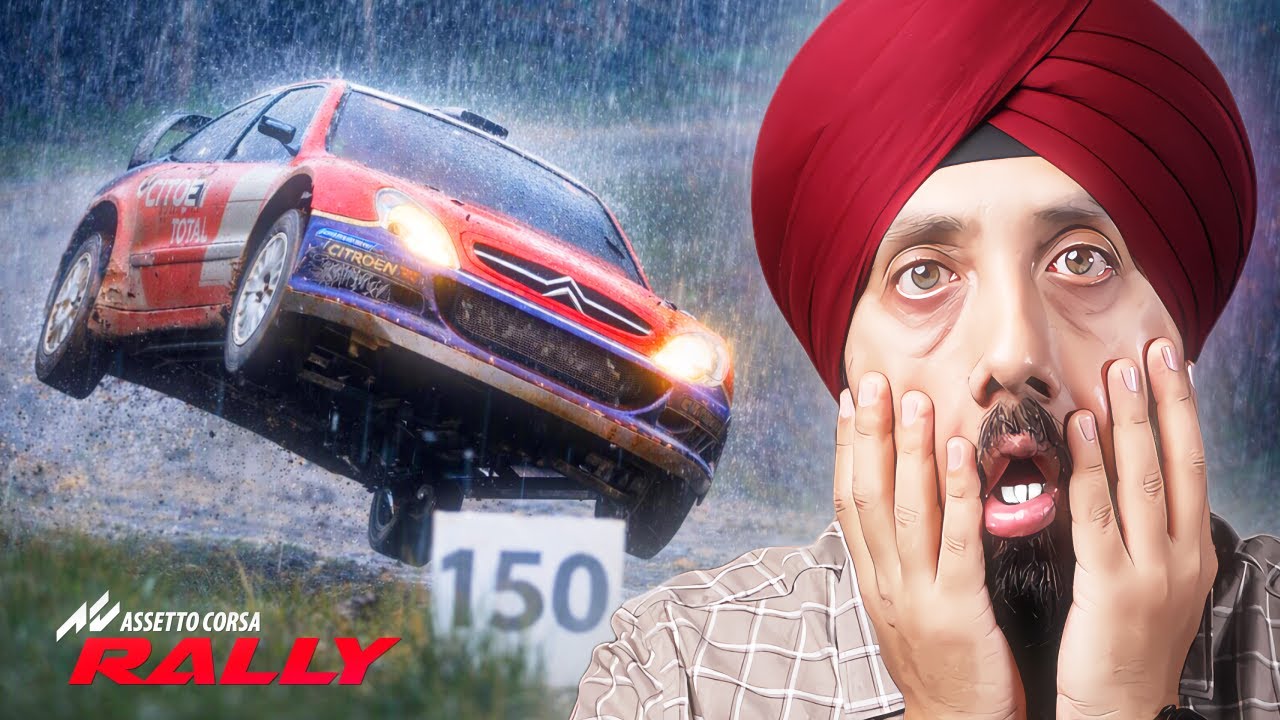 Assetto Corsa Rally In Heavy Rain With NO WIPERS