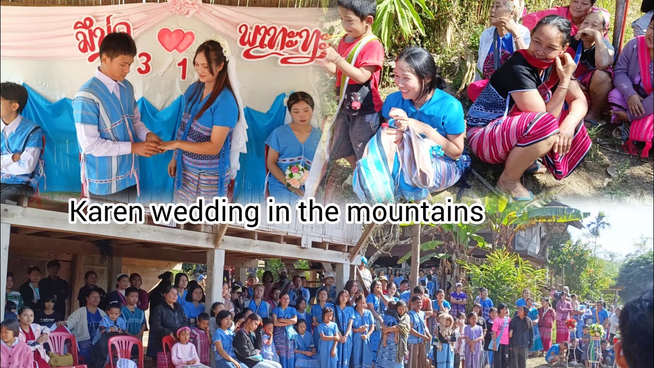 Karen wedding ceremony in the mountains.