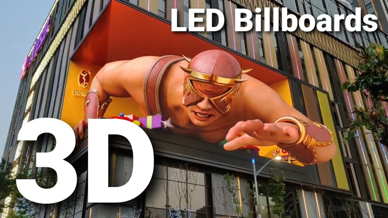 #shorts 🌻 amazing 3D LED Boards 😎 amazing signage outdoor advertising, best innovation in the world