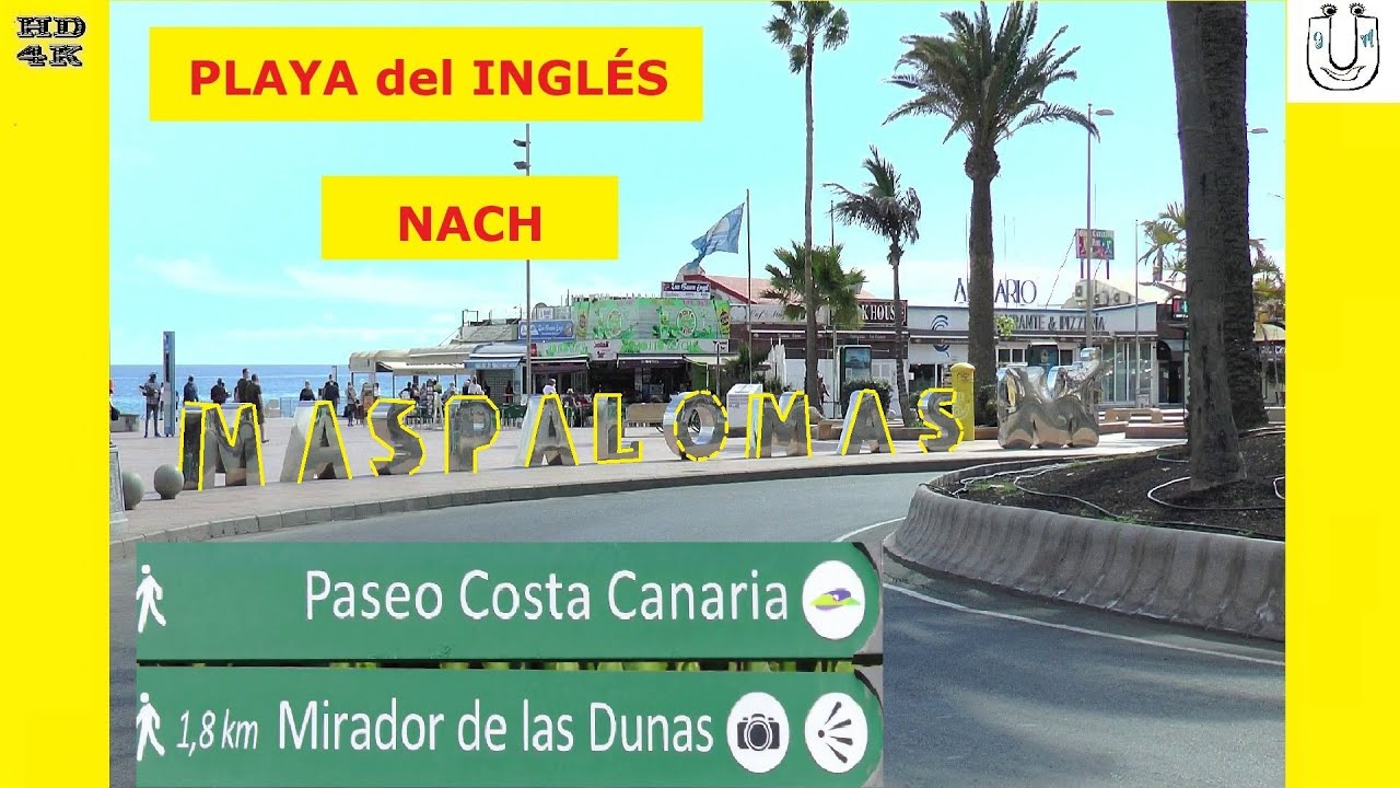 Playa del Inglés nach Maspalomas (Gran Canaria)☀️ Der Paseo Costa Canaria Weg bis hin zum Leuchtturm