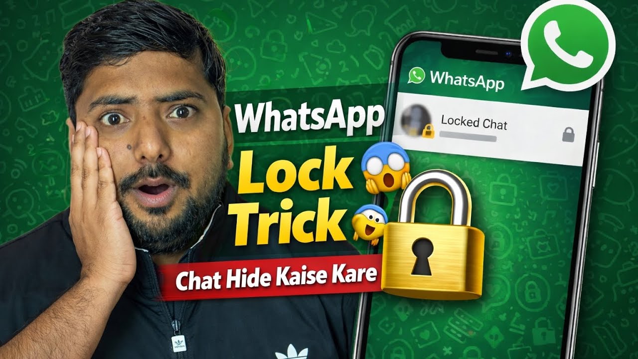 WhatsApp Chat lock Kaise Kare | Without Any App #whatsapptips #techtips 
