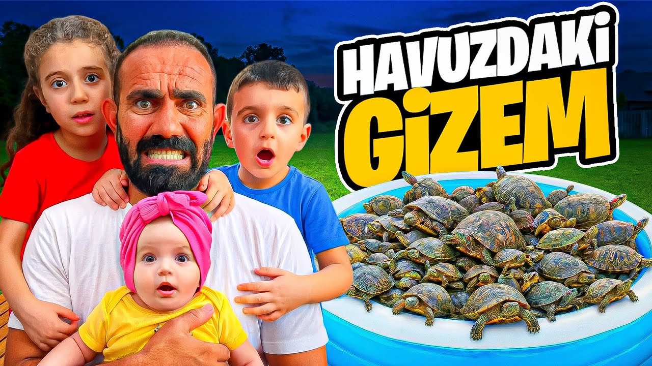 POYRAZ ELİF KAPLUMBAĞA DOLU HAVUZA MI DÜŞTÜ EYVAH!!!!