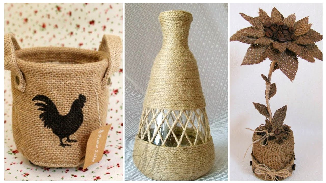 🌲Creative Burlap & Jute DIY Projects | Handmade Rustic Decoration 🌲