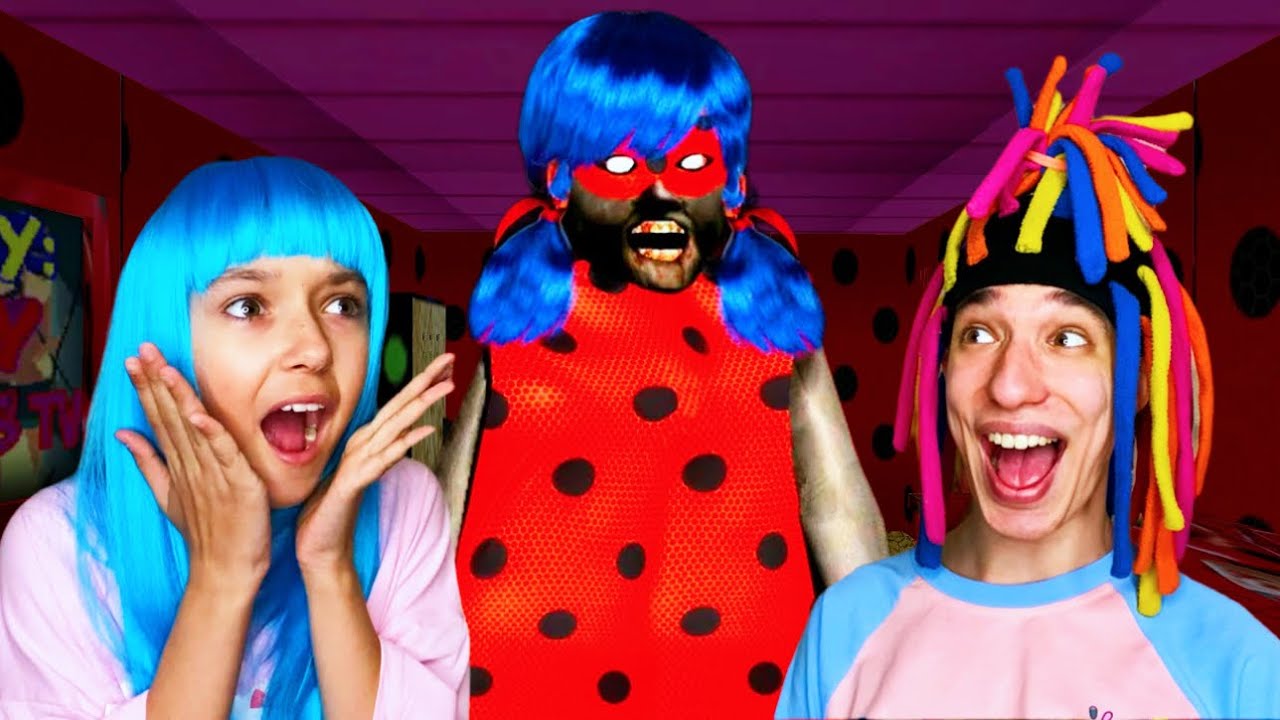 КИТАЙКА ИГРАЕТ В GRANNY МОД ЛЕДИ БАГ С КСЮШЕЙ!