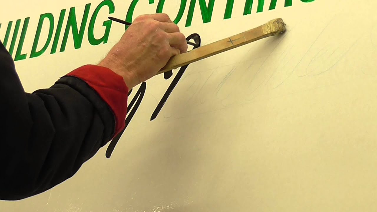 Traditional Signwriter  - Signwriting Part 5