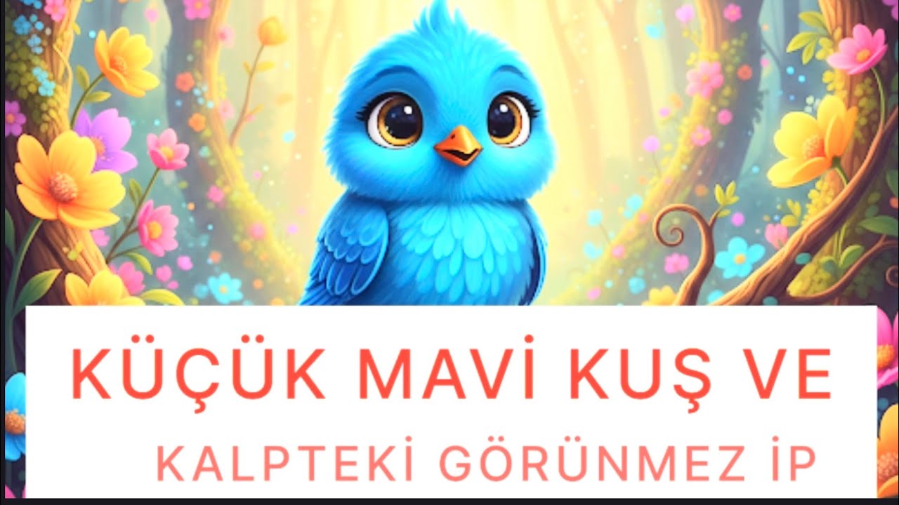 Okul Korkusunu Yenen Mavi Kuş Minno ve görünmez ip | Çocuklar İçin Eğitici Masallar 🌈Sesli kitap 📒 