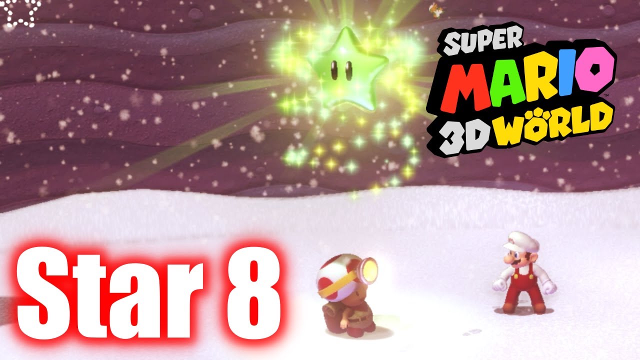 Super Mario 3D World - World Star 8 - Peepa&rsquo;s Fog Bog - All Stars & Stamp 100% Gameplay Walkthrough