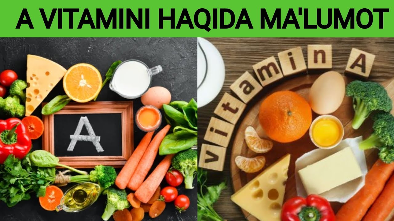 A VITAMINI HAQIDA MA'LUMOT