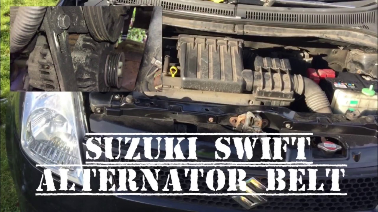 Suzuki Swift Alternator Belt Broken, How To Fit A New One