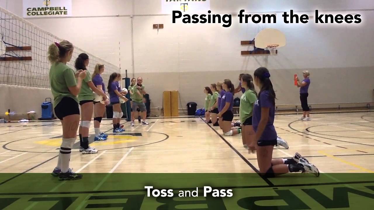 Sask Volleyball Triple Ball Video 3 of 5 Forearm Passing