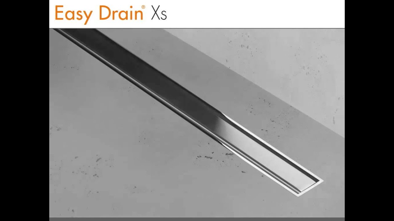 Design Duschrinnen &ndash; Easy Drain Xs (Deutsch)