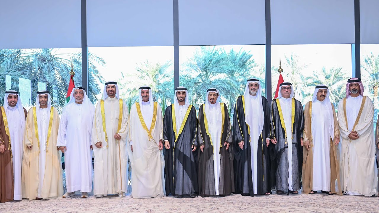 النعيمي يستقبل الشرقي والمعلا والشيوخ بمناسبة زفاف عبدالله بن أحمد