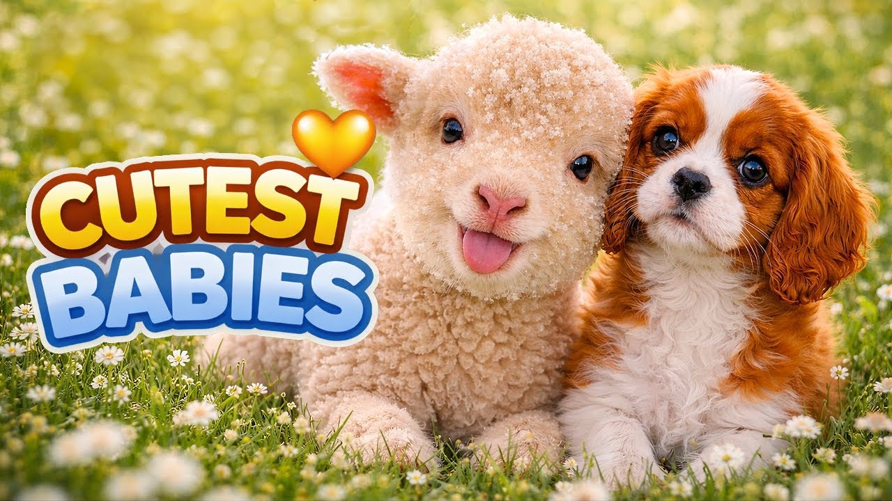 Baby Animals Discovering Nature for the First Time 🐾 | Pure Cuteness & Relaxing Music
