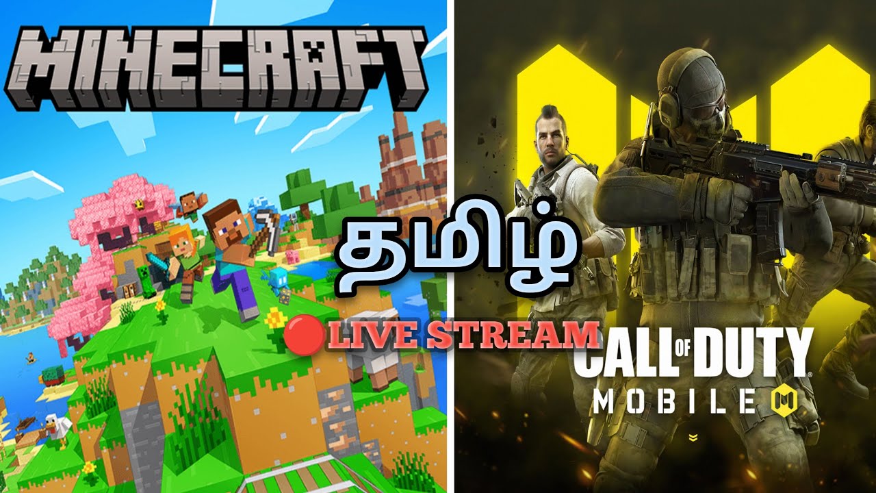 Minecraft Pocket Edition and Call of Duty mobile Live stream in tamil || Mega Gamer Tamil