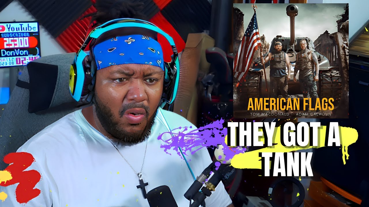 THEY NOT PLAYIN' | TOM MACDONALD & ADAM CALHOUN- AMERICAN FLAGS (REACTION!!!)