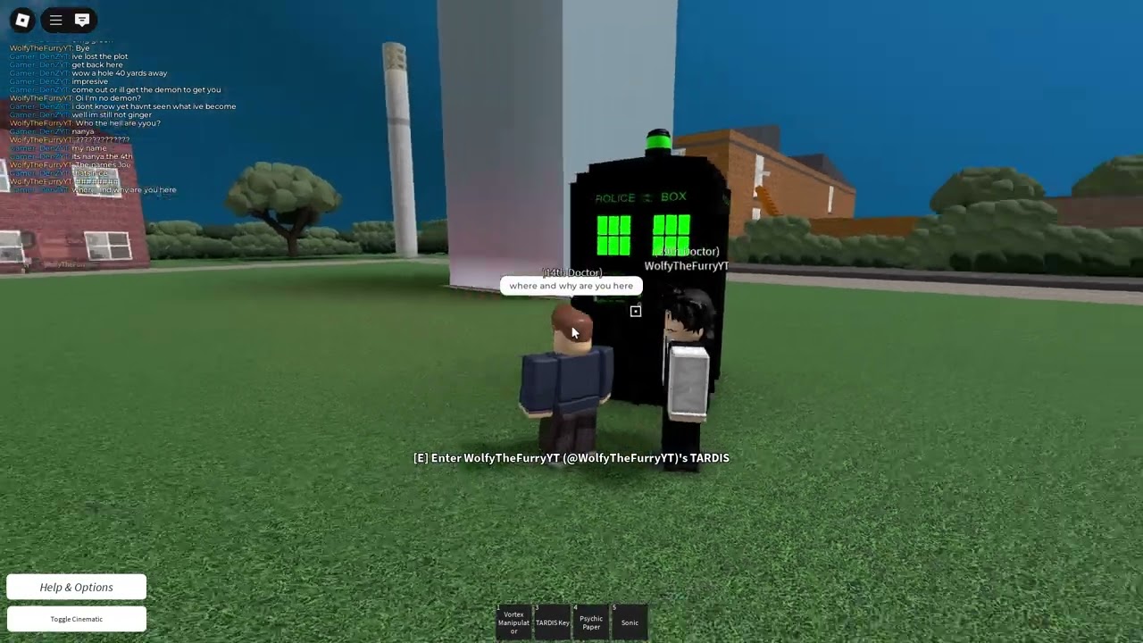 Roblox Doctor who rp Tardis flight classic