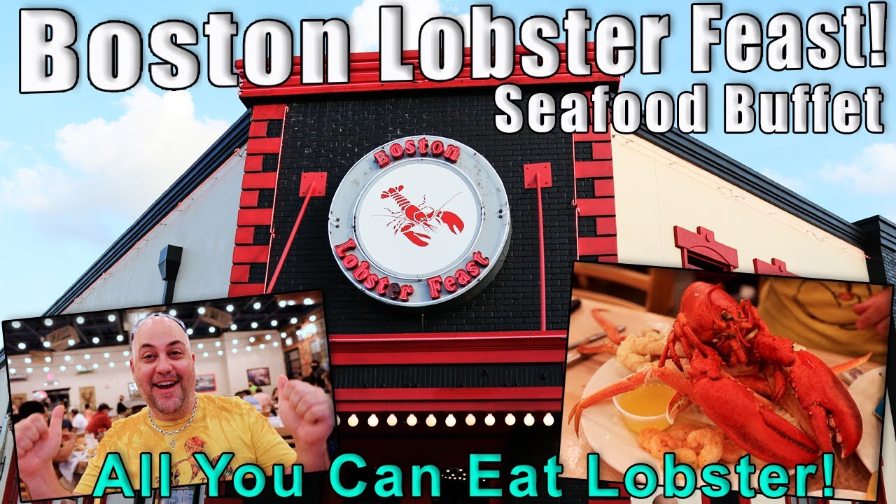 Boston Lobster Feast Full Dining Review! All You Can Eat Maine Lobster! Seafood Buffet!