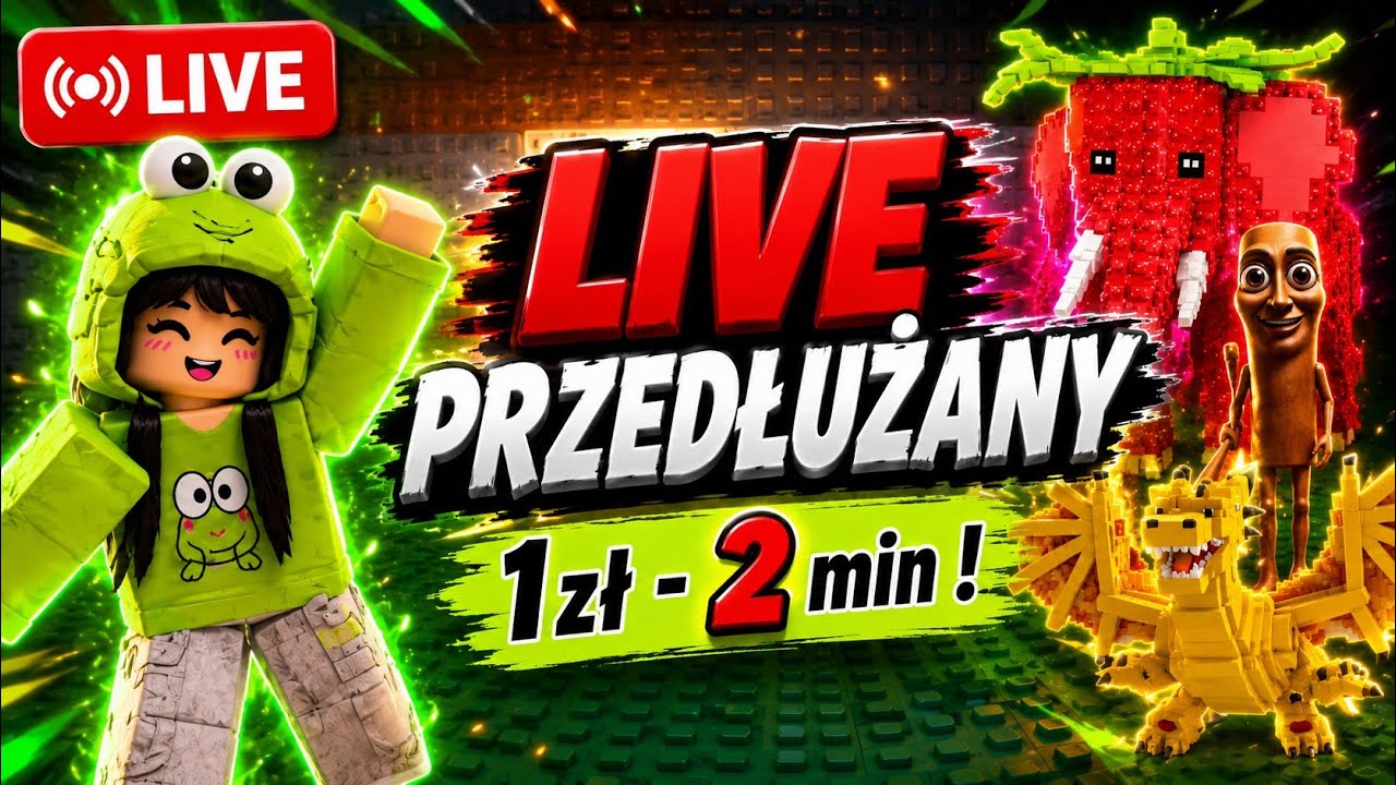 LIVE PRZEDŁUŻANY | 1zł - 1 min | KOLORKI, TRADE, I WIELE WIĘCEJ! WBIJAJ!