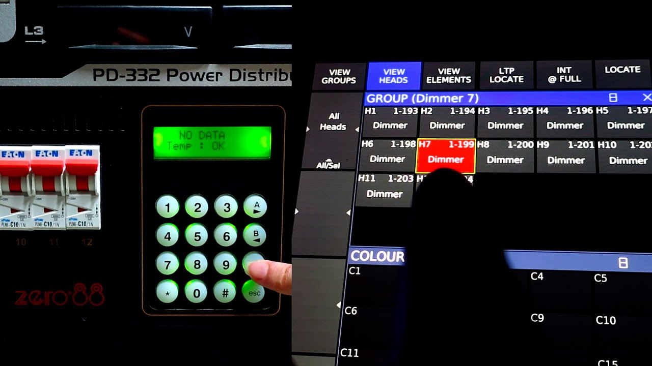 CONTROL DE UN DIMMER MEDIANTE EL PROTOCOLO DIGITAL DMX CON MESA DE ILUMINACIÓN CHAMSYS MAGICQ MQ50
