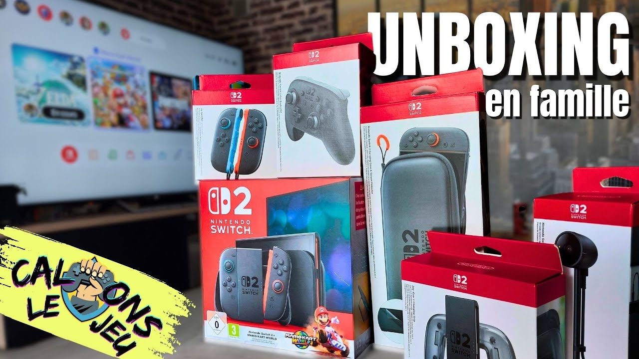 📦UNBOXING EN FAMILLE DE LA SWITCH 2 🍄