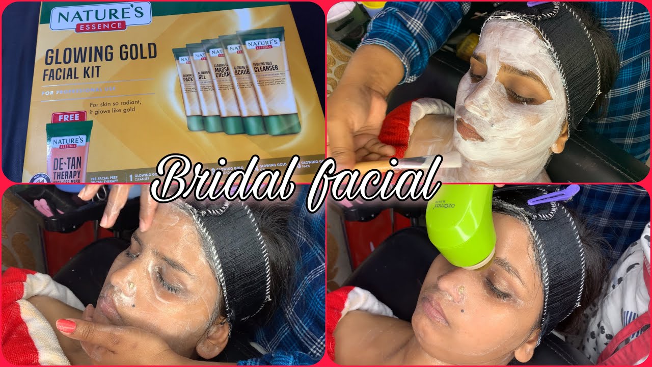 Natures gold facial kit for bridal | full steps of gold facial