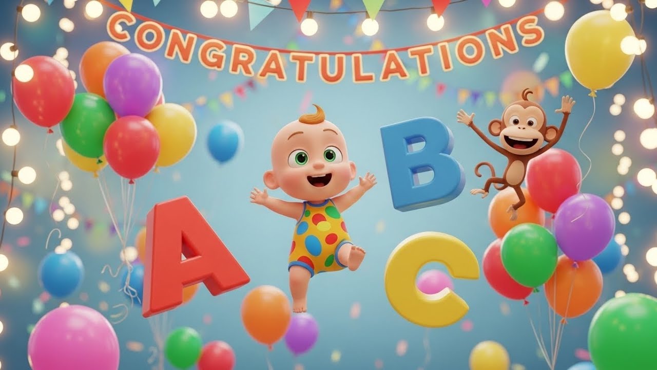 Learn ABC Color Party 🎨 | Alphabet and Colors Song for Kids | Sing Along Fun