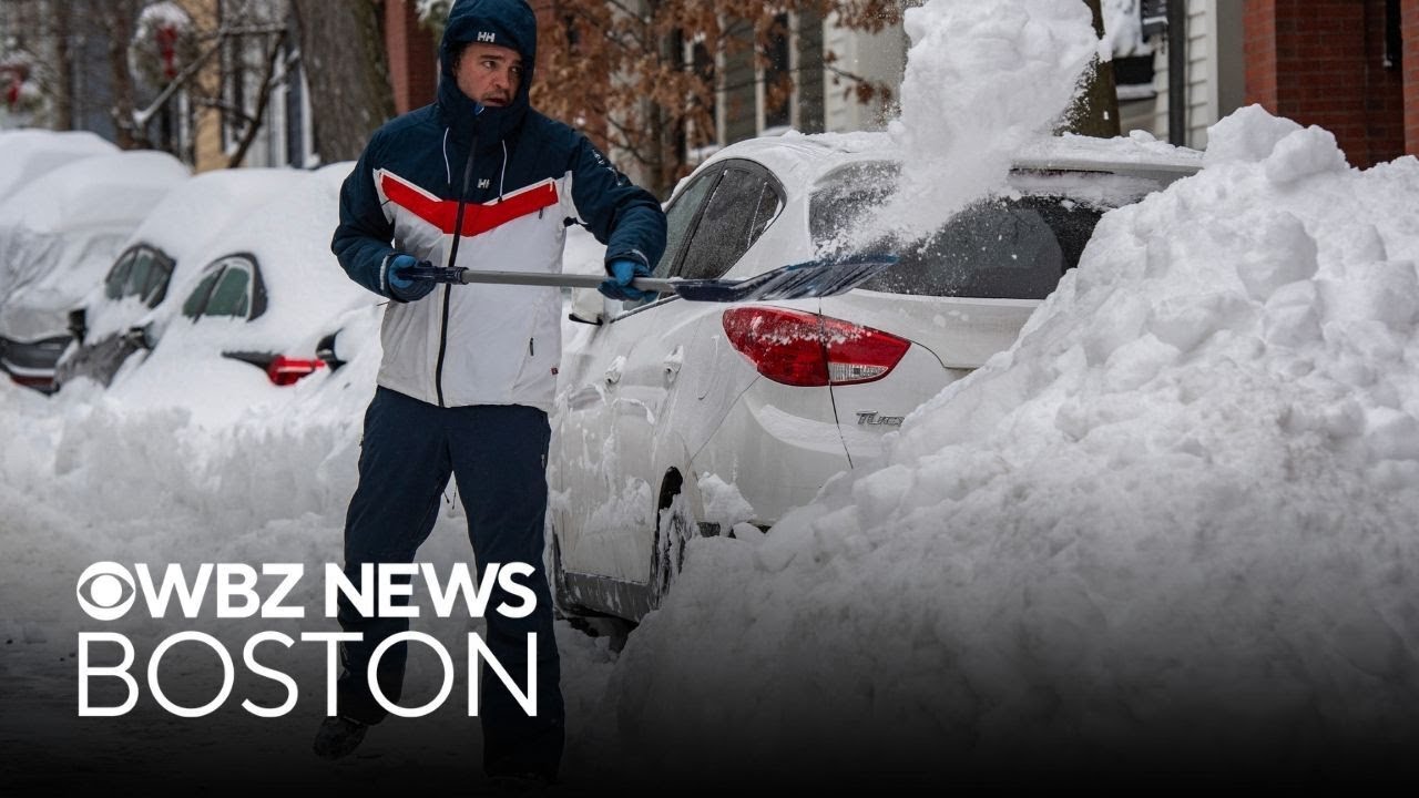 Cleanup from major snowstorm underway across Massachusetts