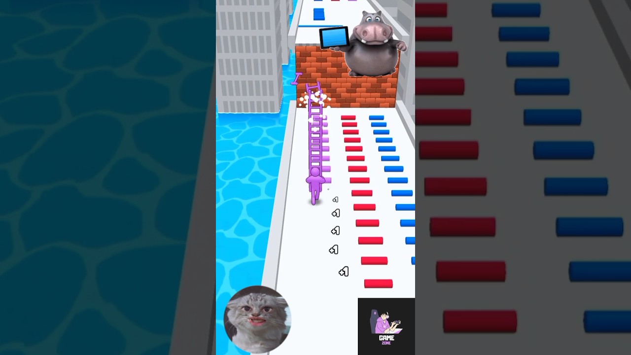 Ladder Man 🪜 ♂️ Run Game #shorts #games #fyp #gameplay #GameZone