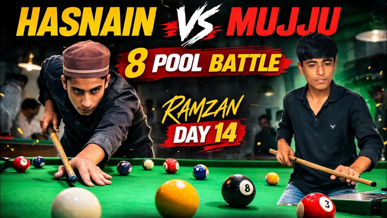 Hasnain_VS_Mujju 8 pool battle RamzanDay 14MujjuVlogs@ShadanFarooqui@LittleDanish54#ramzanvlog#day14