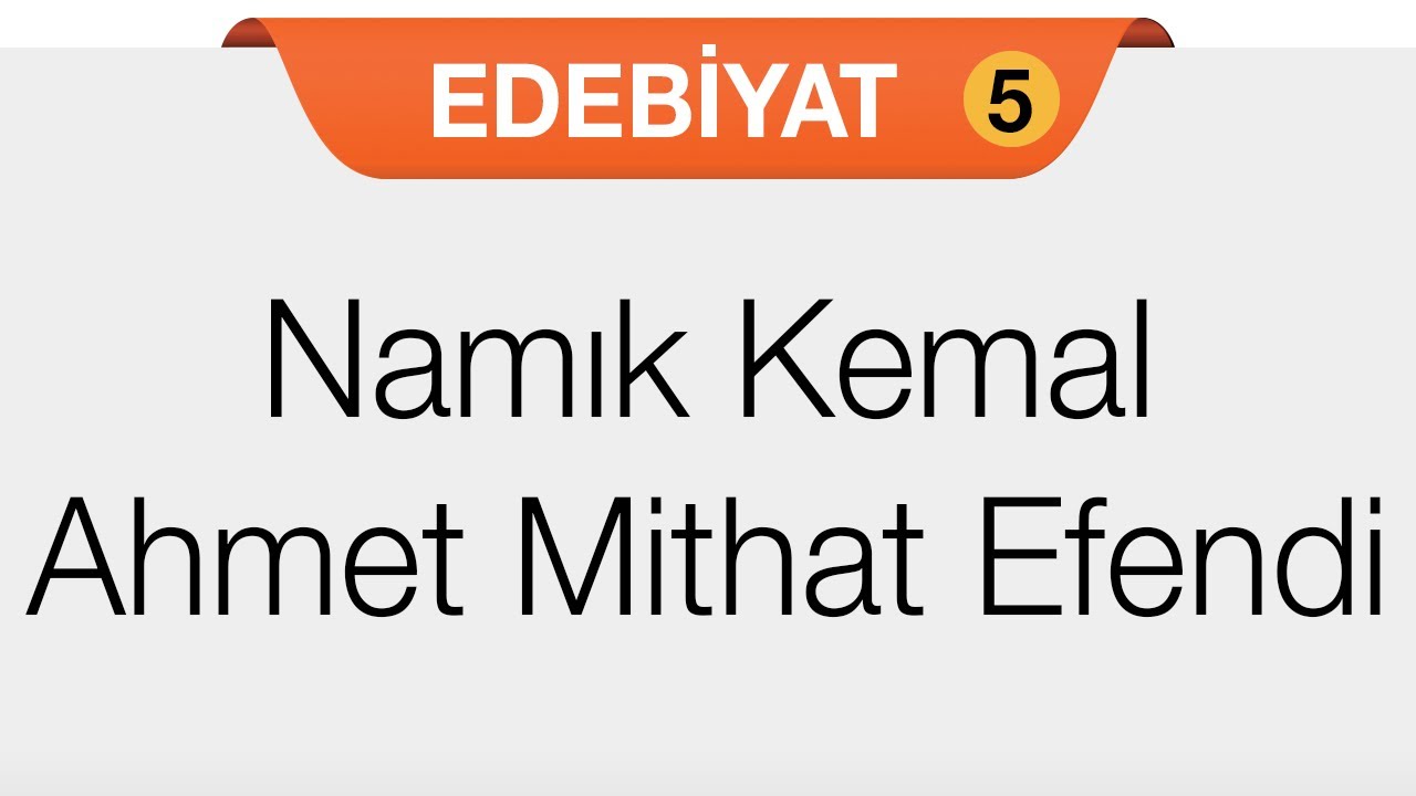 Namık Kemal - Ahmet Mithat Efendi