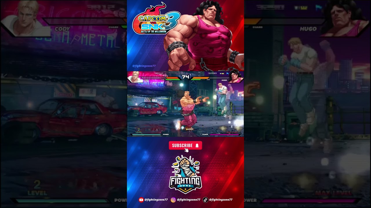 Cody vs Hugo - Capcom vs SNK 3: Battle of the Millenimum  #capcomvssnk3