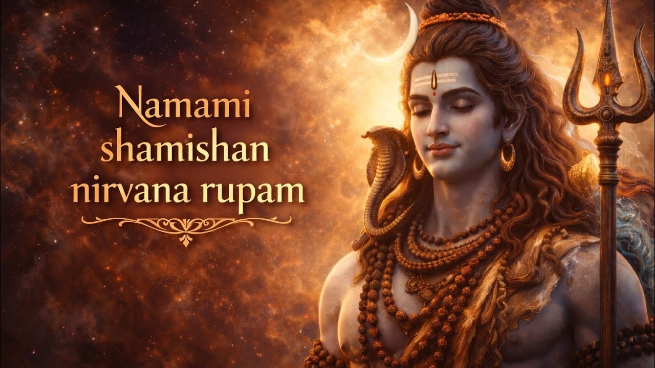 🕉️नमामी शमिशान रुद्राष्टकम् | हिंदी अर्थ सहित | आदिशिव दिव्य स्तोत्र🕉️