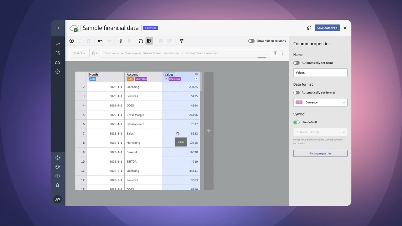 Data Feeds: Microsoft Excel