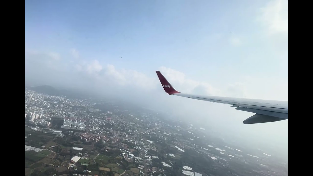 보잉737-800/8 티웨이 제주공항 이륙/김포공항 착륙