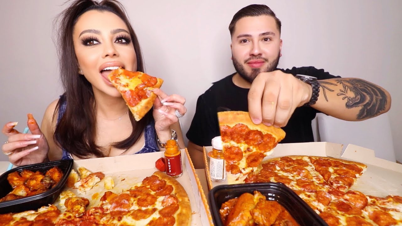 Little Caesars Pizza MUKBANG