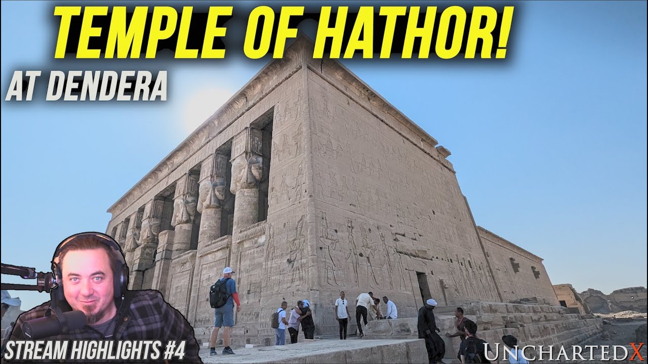 The Beautiful Temple of Hathor at Dendera! Stream Highlights #4 #temple #megalithic #egypt