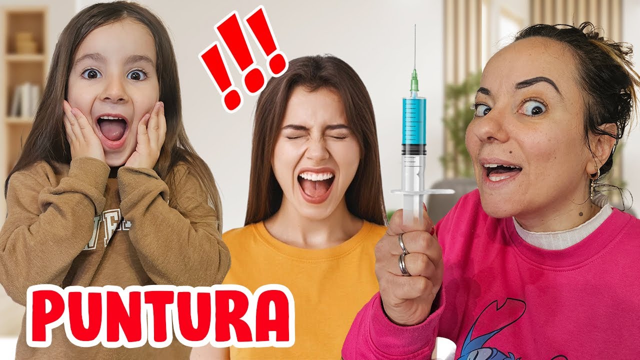 MAMMA TY FA VEDERE COME SI FA UNA VERA PUNTURA, MARTINA MISSY E LEON GUARDANO LA SIRINGA CON L'AGO !