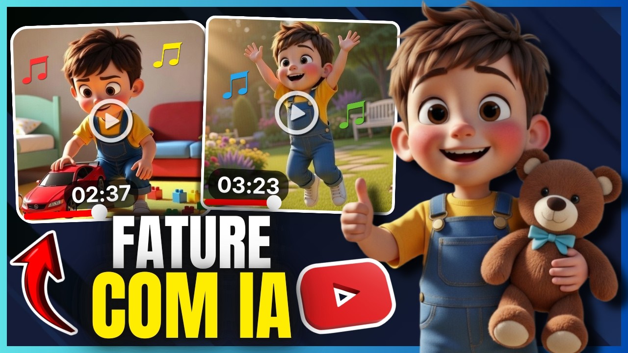 🚨Como Criar Videoclipes Infantis Monetizáveis com IA GRATUITAMENTE